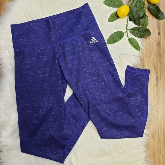 adidas Pants - NWOT Adidas Climalite Leggings Purple